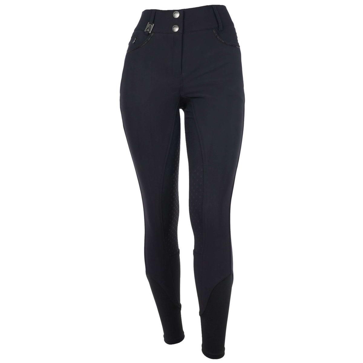 ANKY Pantaloni da Equitazione Regally Sedere in Silicone Donna Nero