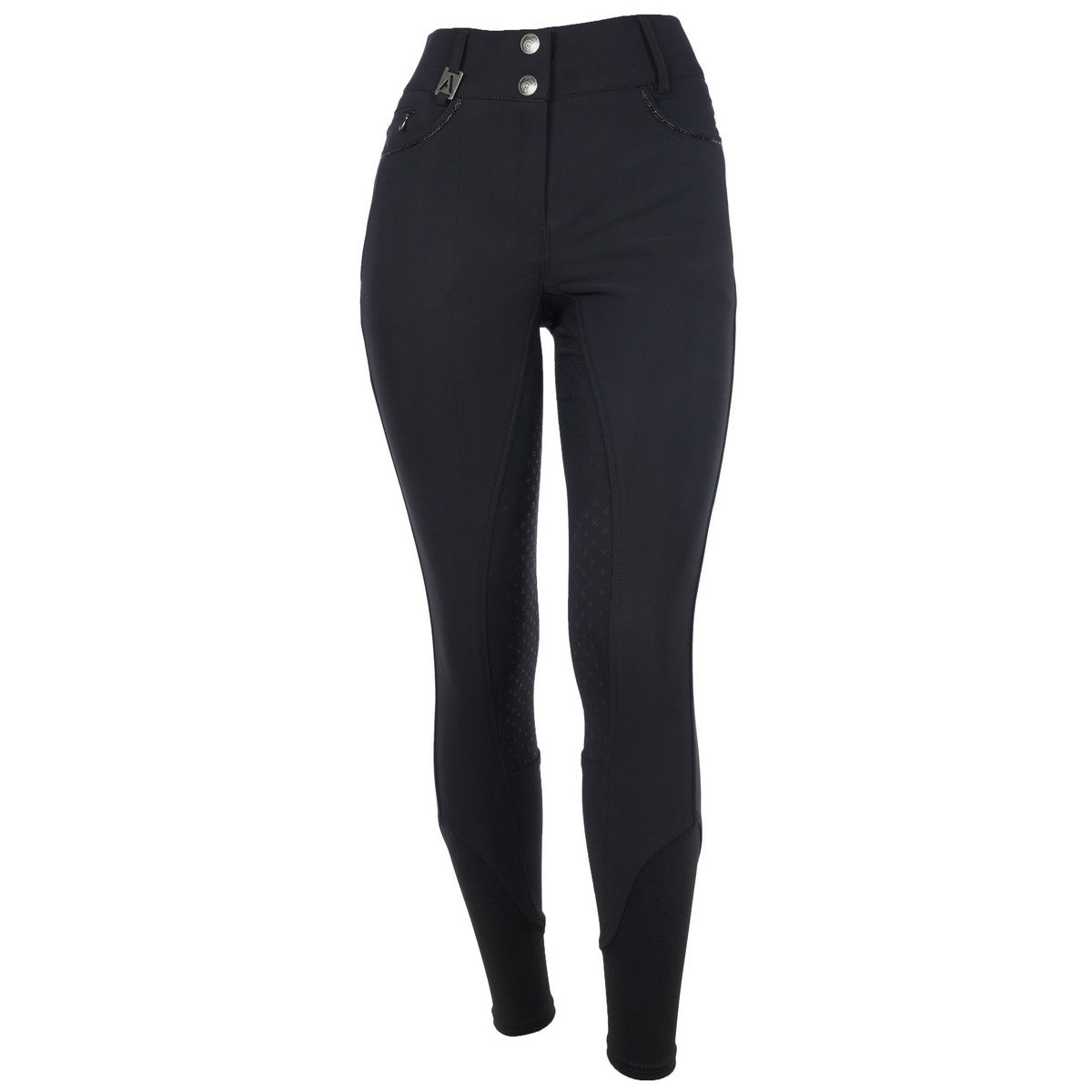 ANKY Pantaloni da Equitazione Regally Sedere in Silicone Donna Nero
