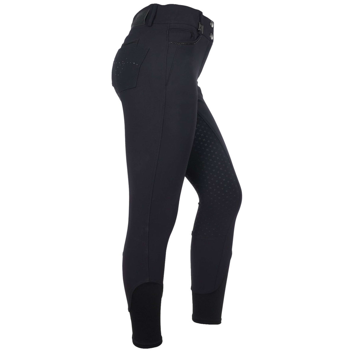 ANKY Pantaloni da Equitazione Regally Sedere in Silicone Donna Nero