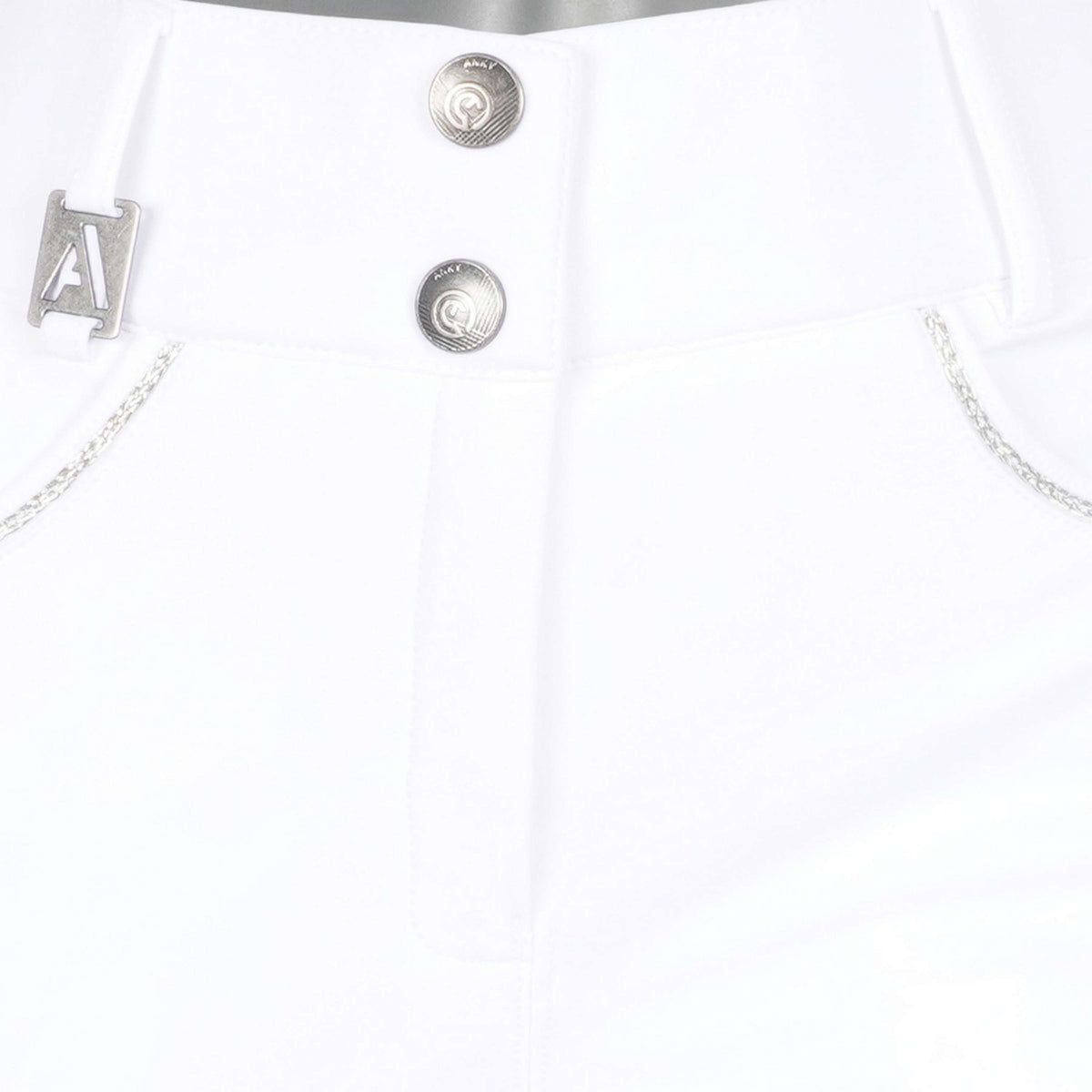 ANKY Pantaloni da Equitazione Regally Sedere in Silicone Donna Bianco