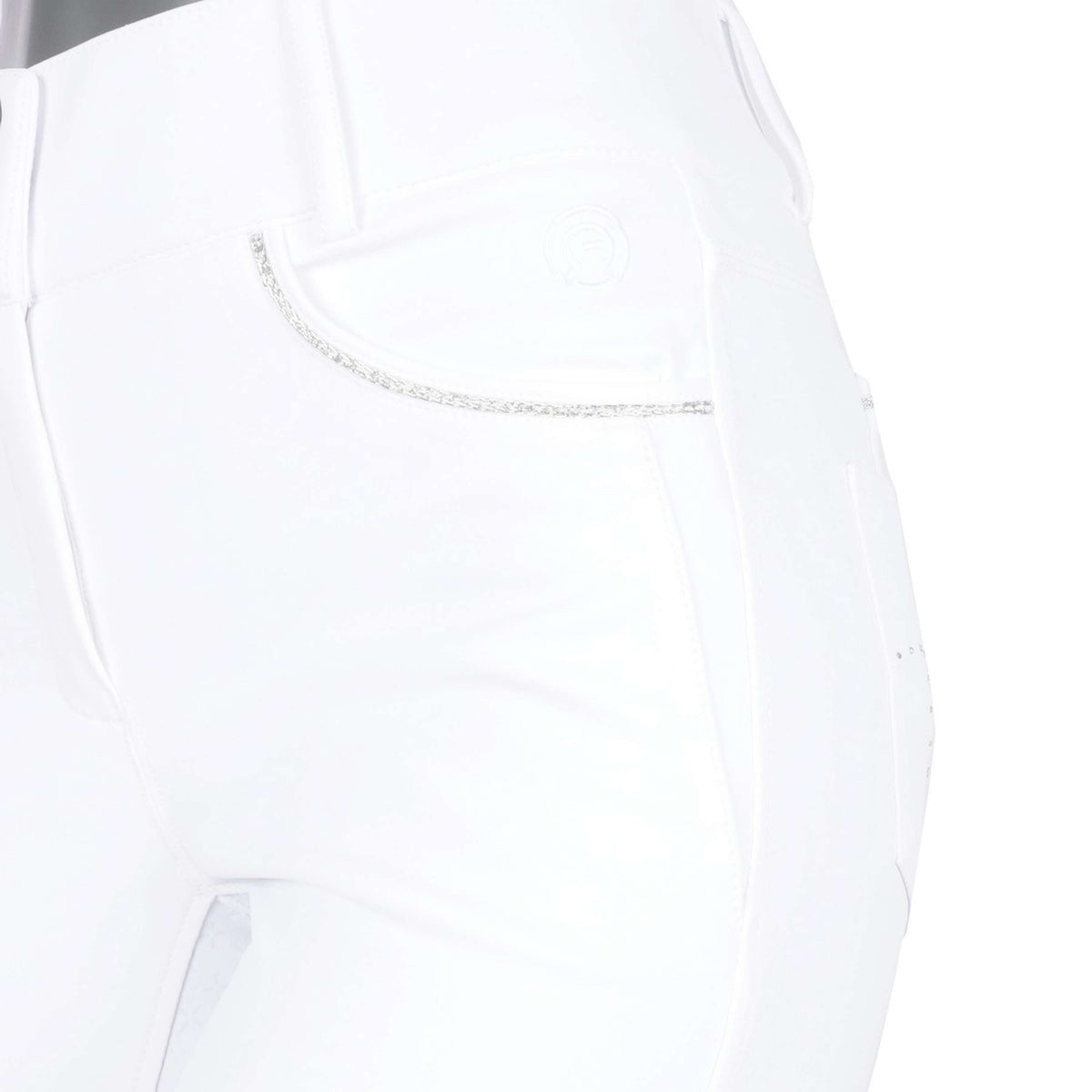 ANKY Pantaloni da Equitazione Regally Sedere in Silicone Donna Bianco