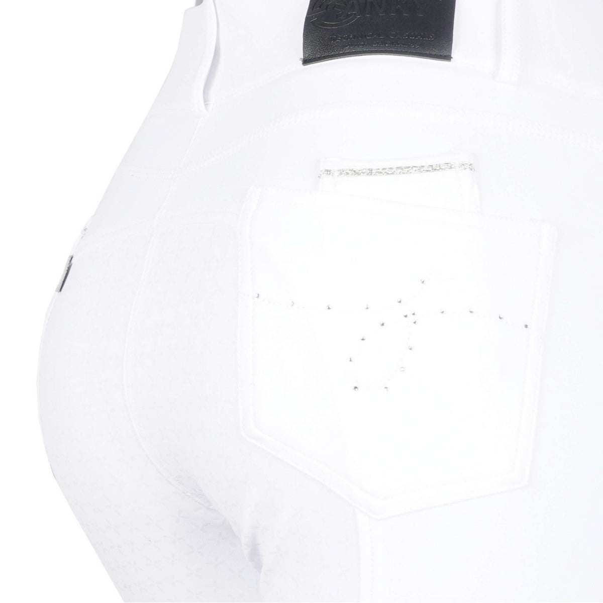 ANKY Pantaloni da Equitazione Regally Sedere in Silicone Donna Bianco