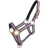 Norton Capezza Nylon con Fodera in Pelle Grigio/Rosa