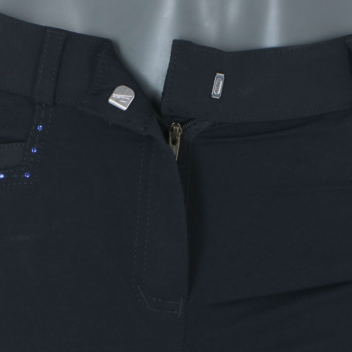 EQUITHÈME Pantaloni da Equitazione Safir Nero/Blu