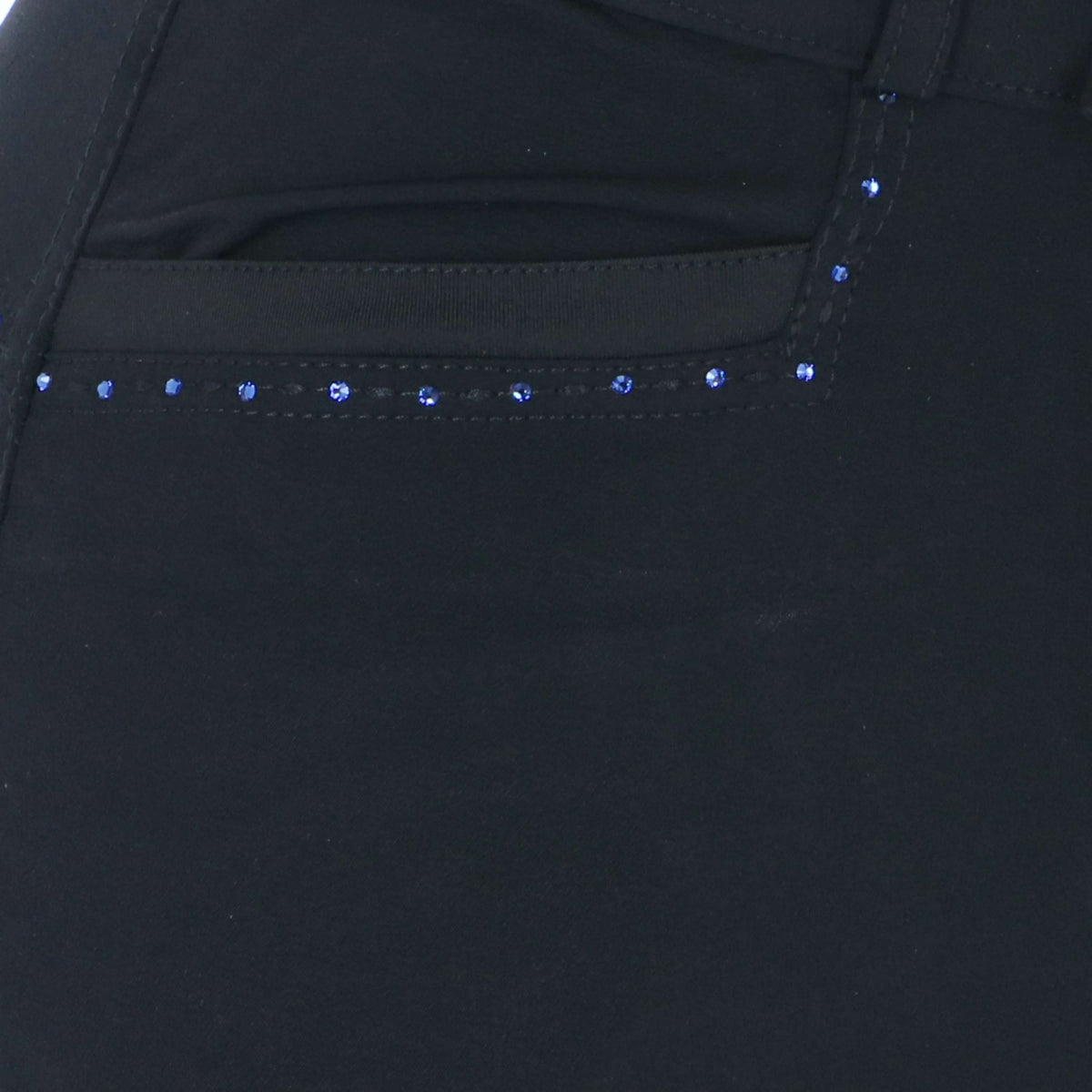 EQUITHÈME Pantaloni da Equitazione Safir Nero/Blu