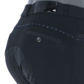 EQUITHÈME Pantaloni da Equitazione Safir Nero/Blu