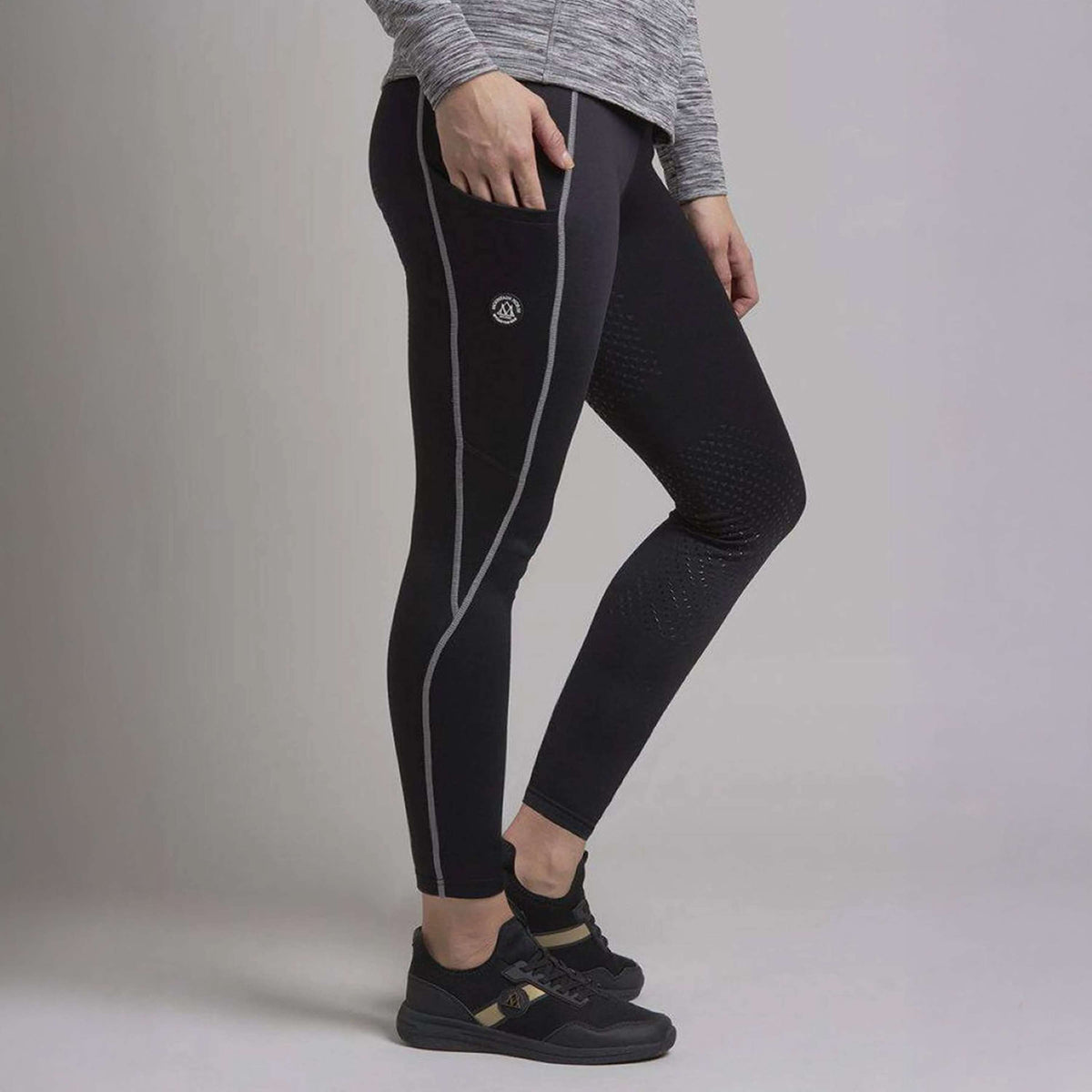 Mountain Horse Leggings da Equitazione Jade Nero