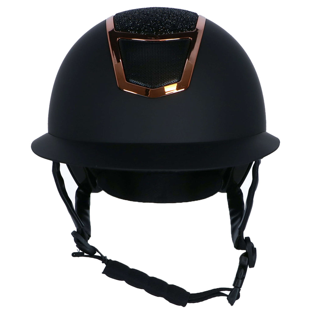 Harry's Horse Casco da equitazione Mont Blanc Sparkle Nero/Oro rosa