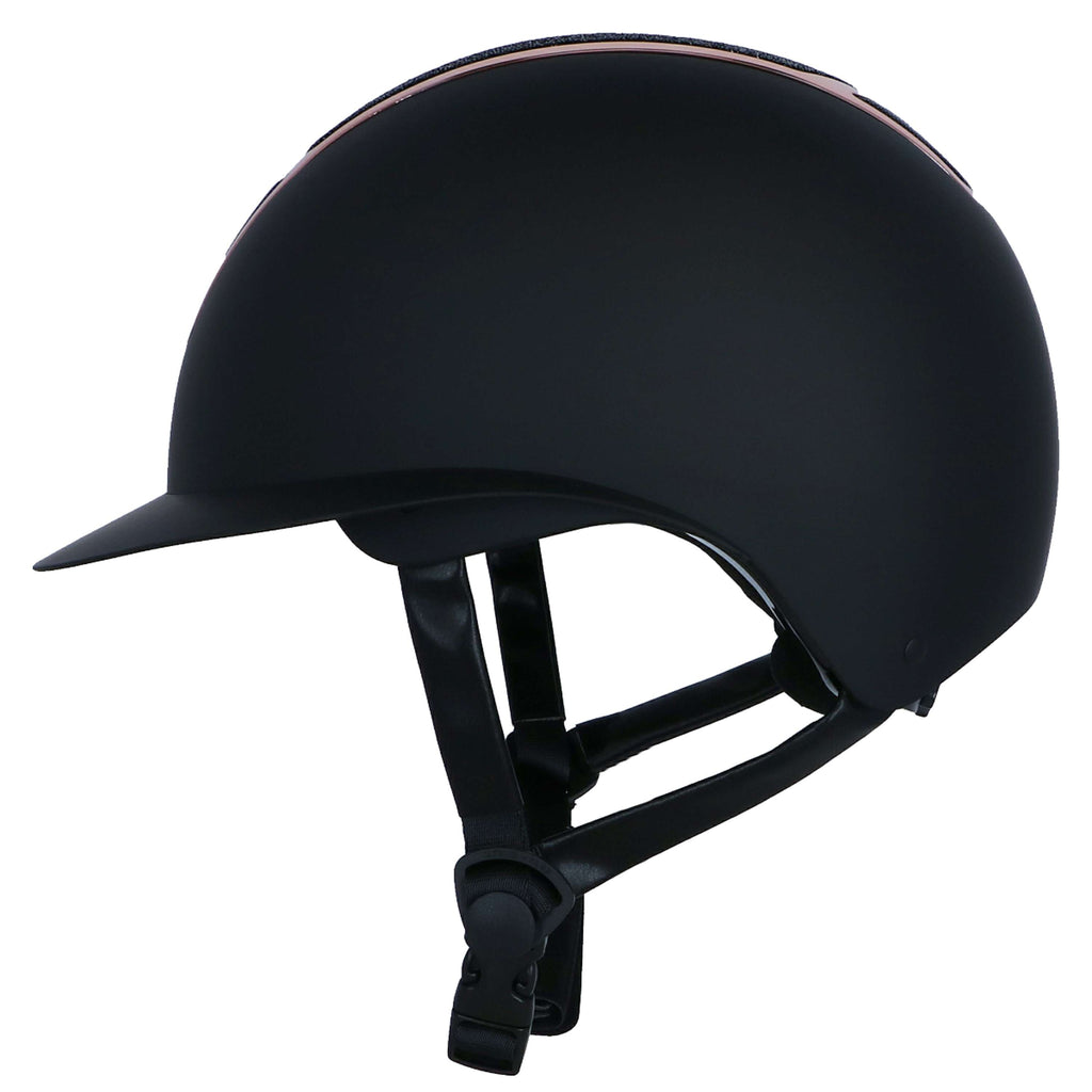 Harry's Horse Casco da equitazione Mont Blanc Sparkle Nero/Oro rosa