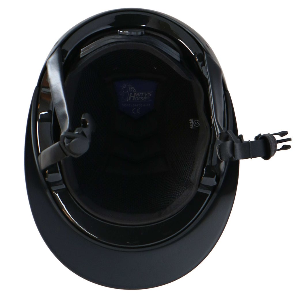 Harry's Horse Casco da equitazione Mont Blanc Sparkle Nero/Oro rosa