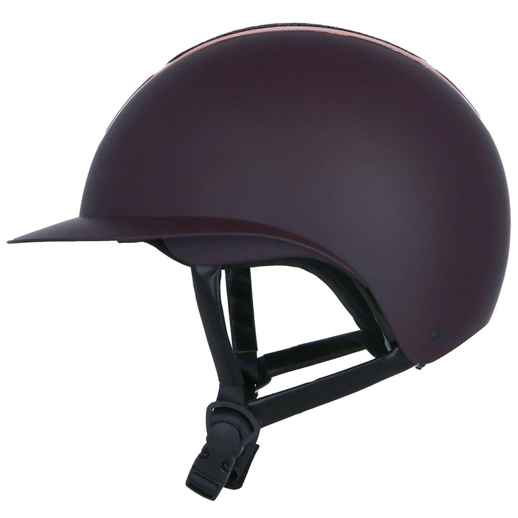 Harry's Horse Casco da equitazione Mont Blanc Sparkle Bordeaux/Rosegold