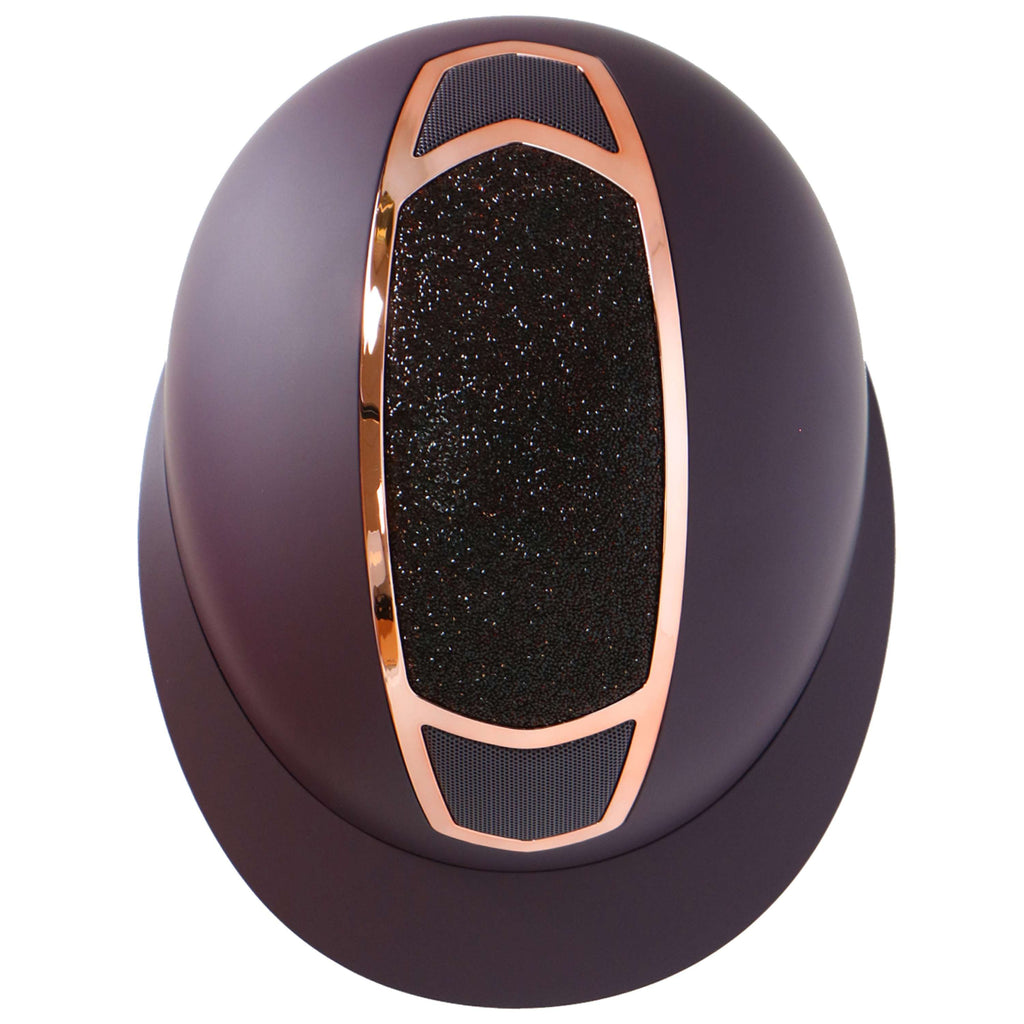 Harry's Horse Casco da equitazione Mont Blanc Sparkle Bordeaux/Rosegold
