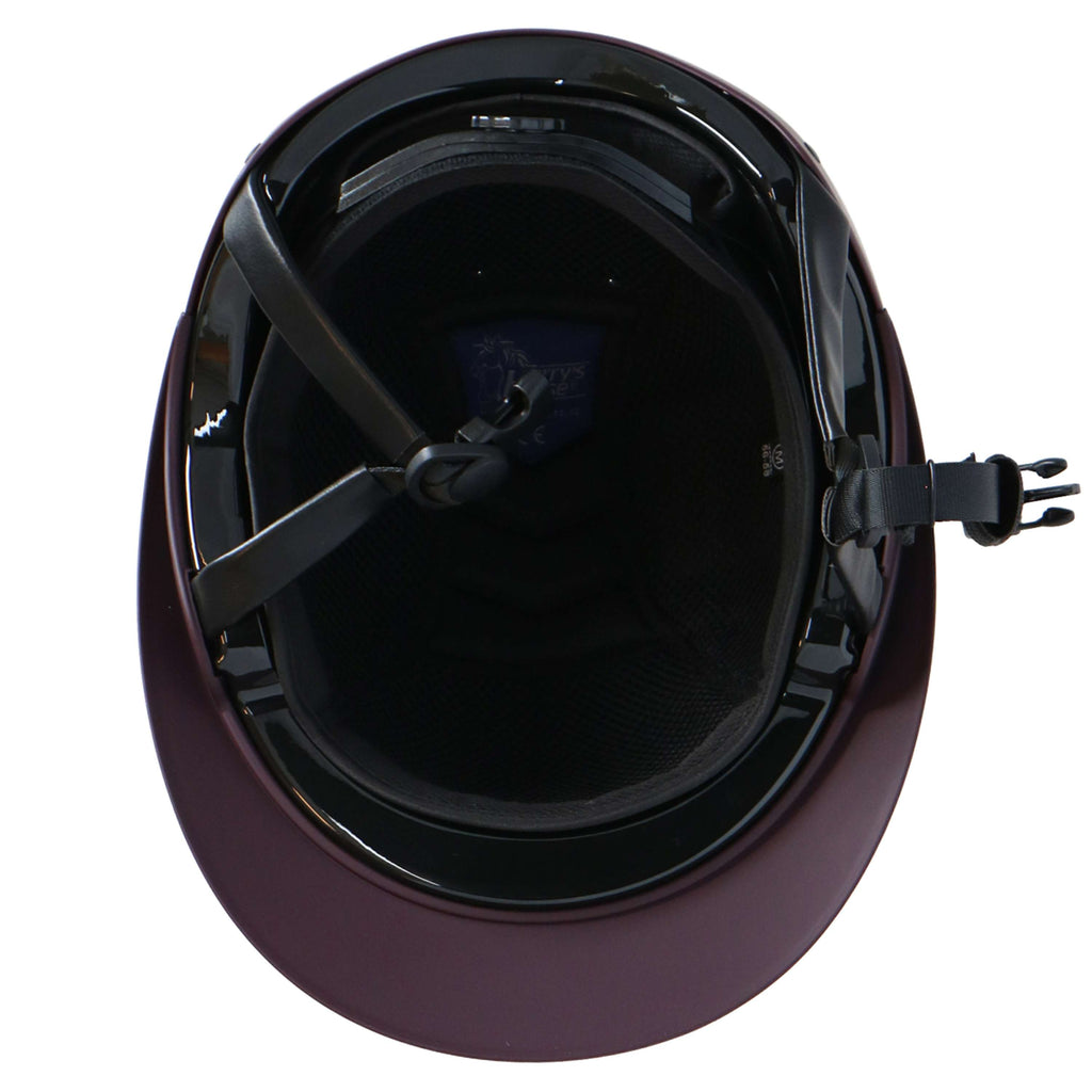 Harry's Horse Casco da equitazione Mont Blanc Sparkle Bordeaux/Rosegold
