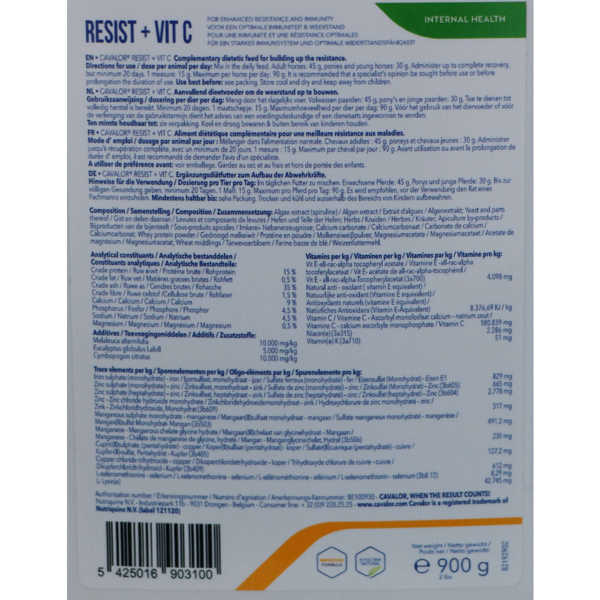Cavalor Resistere alla vitamina C