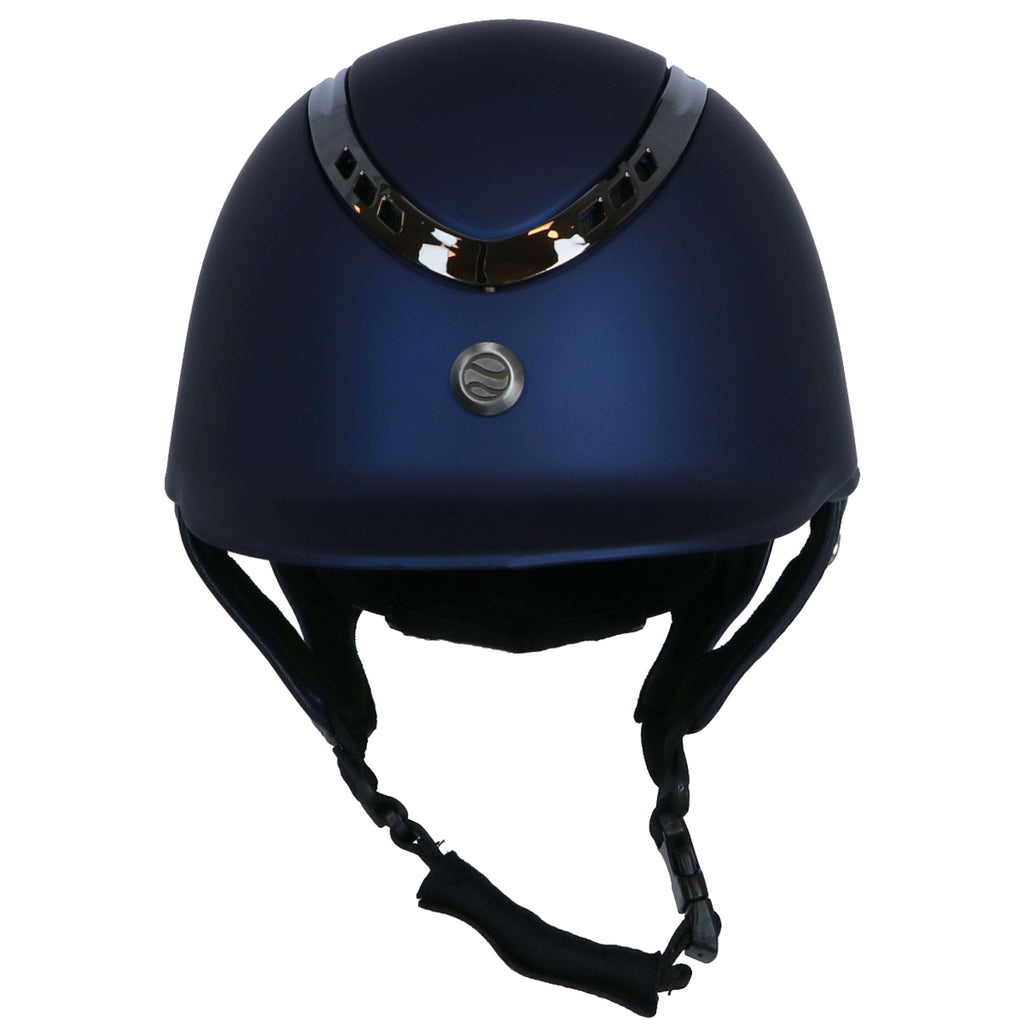 Back on Track Casco da equitazione EQ3 Pardus Smooth Top Mips Blu