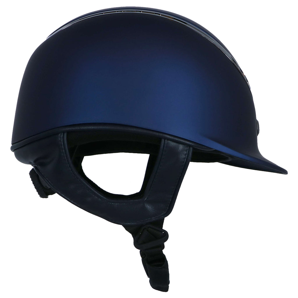 Back on Track Casco da equitazione EQ3 Pardus Smooth Top Mips Blu