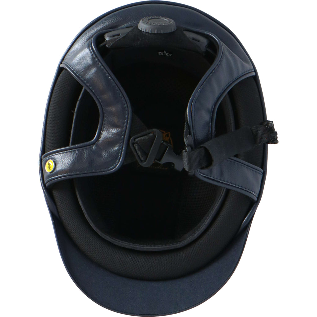 Back on Track Casco da equitazione EQ3 Pardus Smooth Top Mips Blu