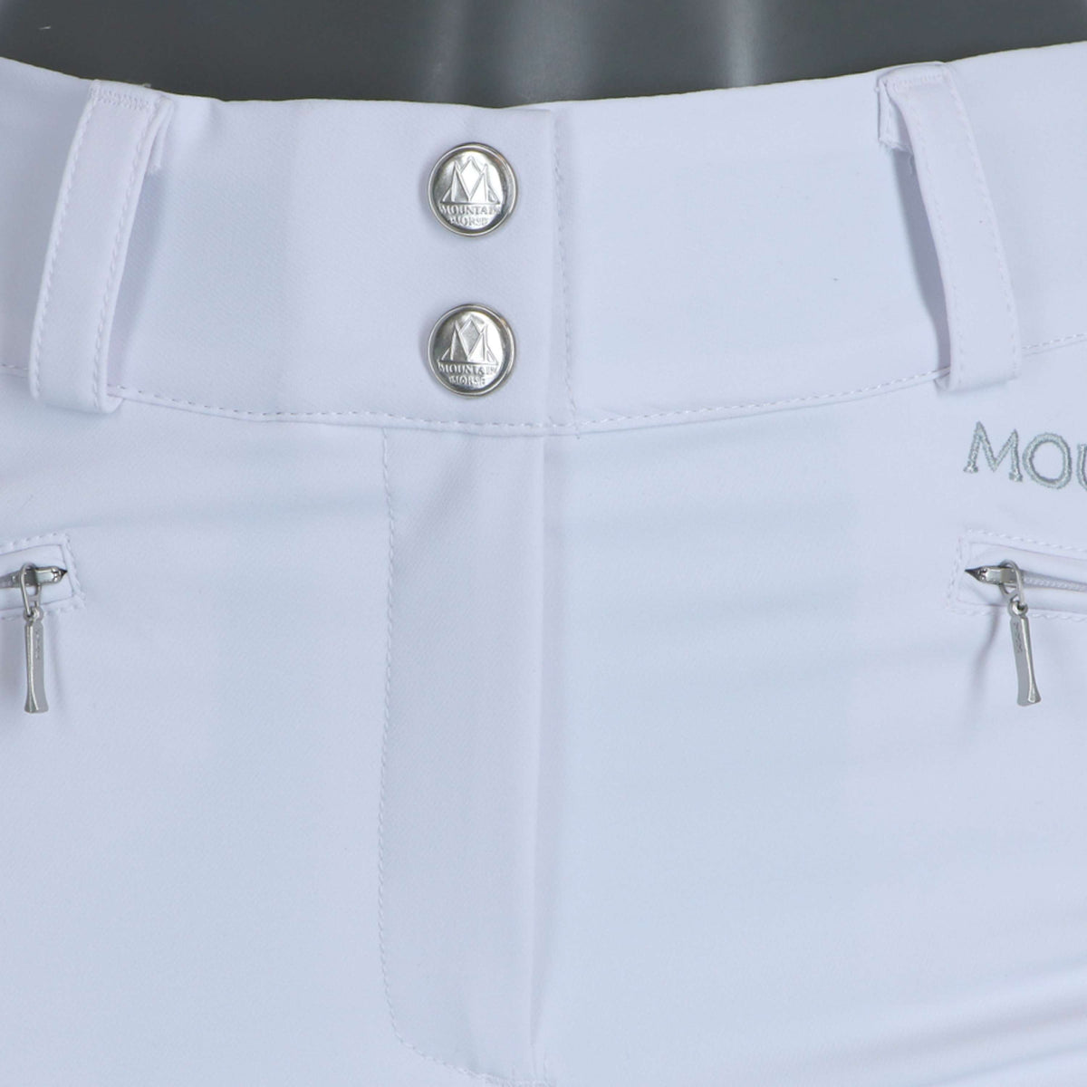 Mountain Horse Pantaloni da Equitazione Diana Full Seat Bianco