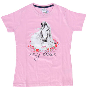 HKM Maglietta Horse Spirit Rosa
