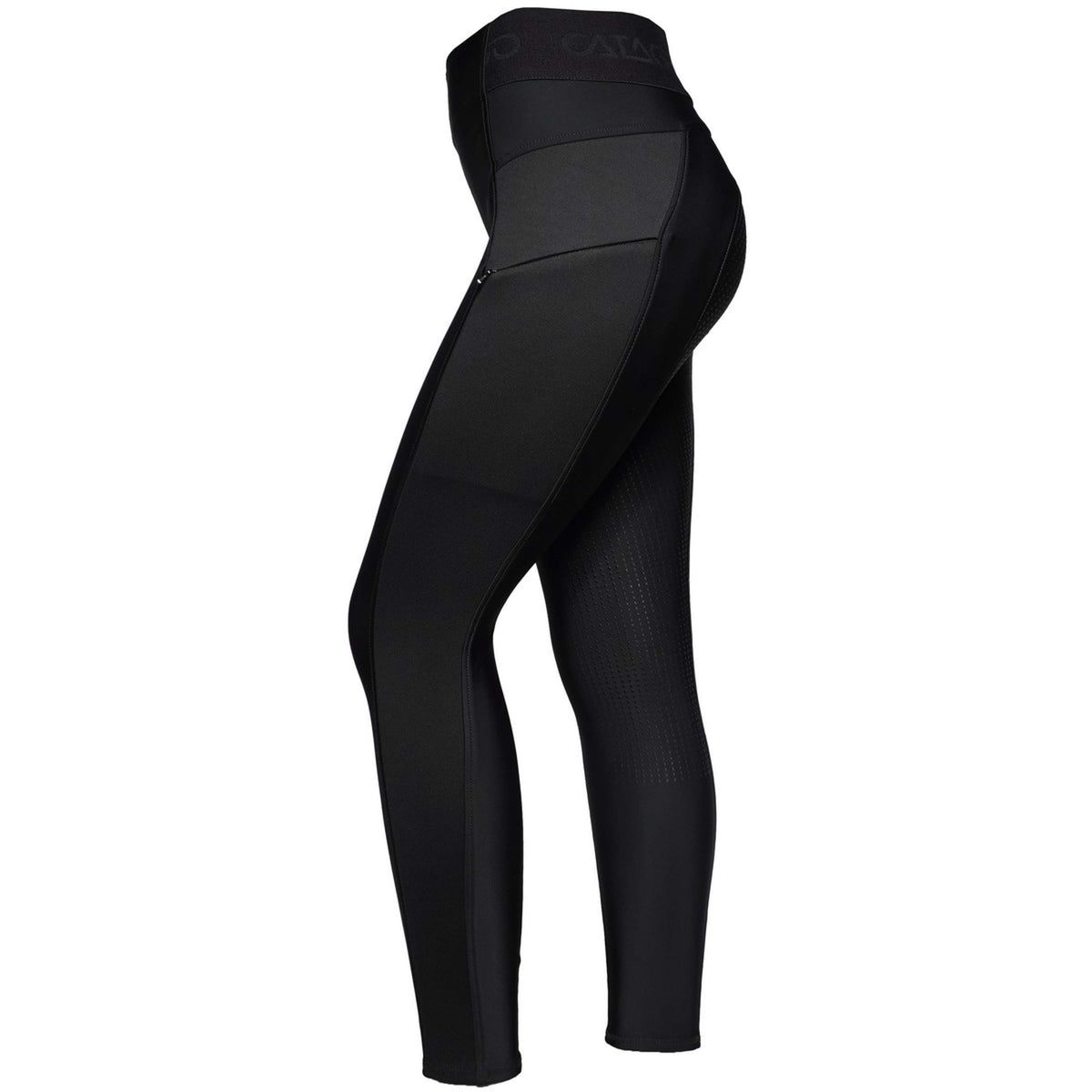 Catago Leggings da Equitazione Troy Full Grip Nero