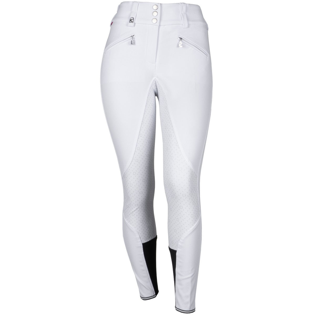Cavallo Pantaloni da Equitazione Caja Grip High Waist Bianco