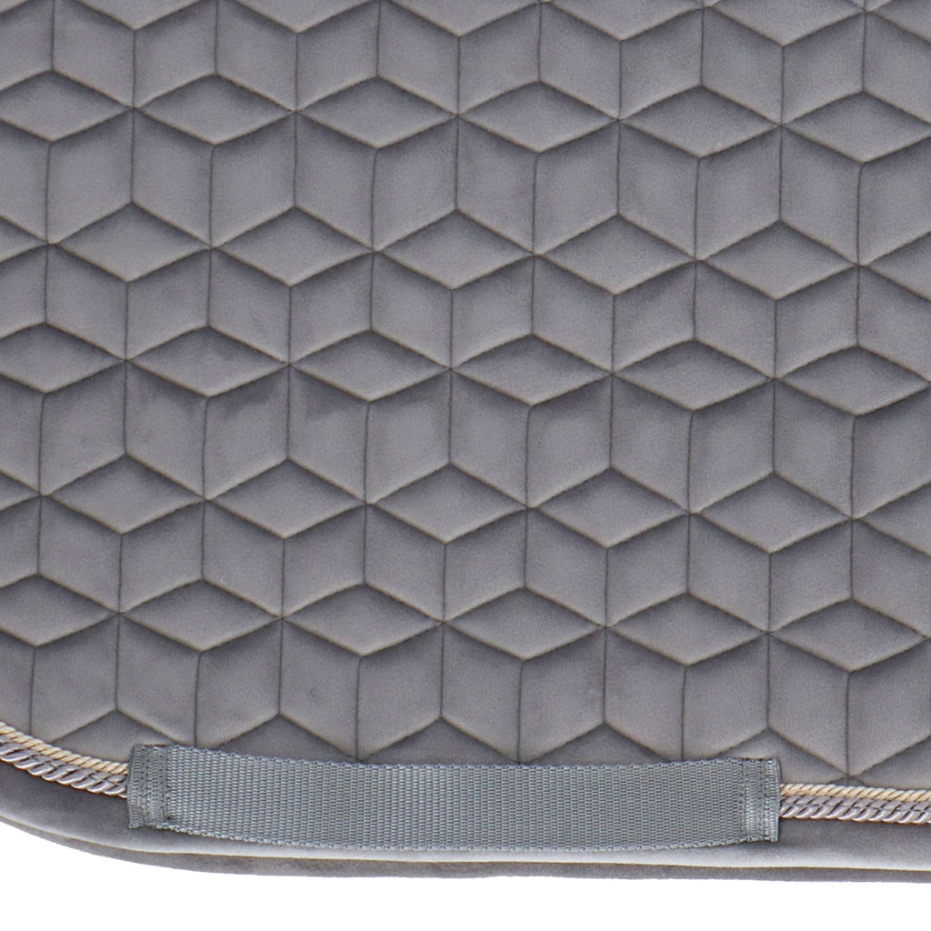 Kentucky Horsewear Sottosella Basic Velvet Dressage Grigio