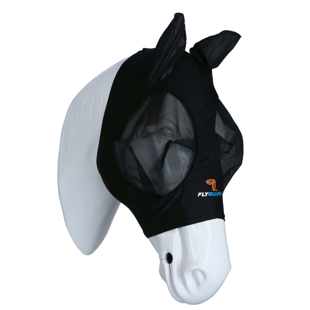 Shires Maschera per Mosche Stretch Nero intenso