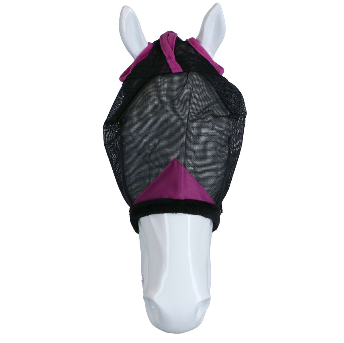 Weatherbeeta Maschera per Mosche Comfitec Deluxe Durable Mesh Nero/Viola