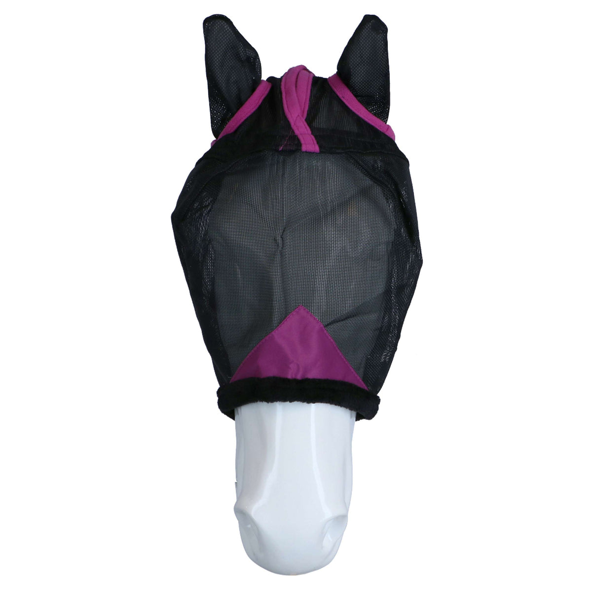 Weatherbeeta Maschera per Mosche Comfitec Deluxe Durable Mesh Nero/Viola