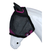 Weatherbeeta Maschera per Mosche Comfitec Deluxe Durable Mesh Nero/Viola