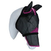 Weatherbeeta Maschera per Mosche Comfitec Deluxe Durable Mesh Nero/Viola
