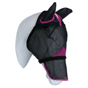 Weatherbeeta Maschera per Mosche Comfitec Deluxe Durable Mesh Nero/Viola