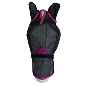 Weatherbeeta Maschera per Mosche Comfitec Deluxe Durable Mesh Nero/Viola