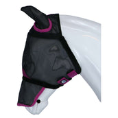 Weatherbeeta Maschera per Mosche Comfitec Deluxe Durable Mesh Nero/Viola