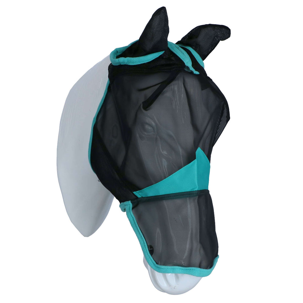 WeatherBeeta Maschera per Mosche ComFiTec Deluxe Fine Mesh Nero/Turchese