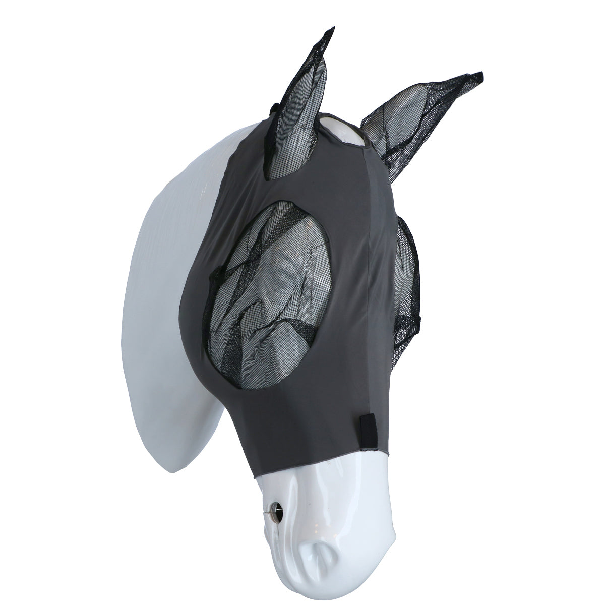 Weatherbeeta Maschera per Mosche Deluxe Stretch Bug Grigio/Nero