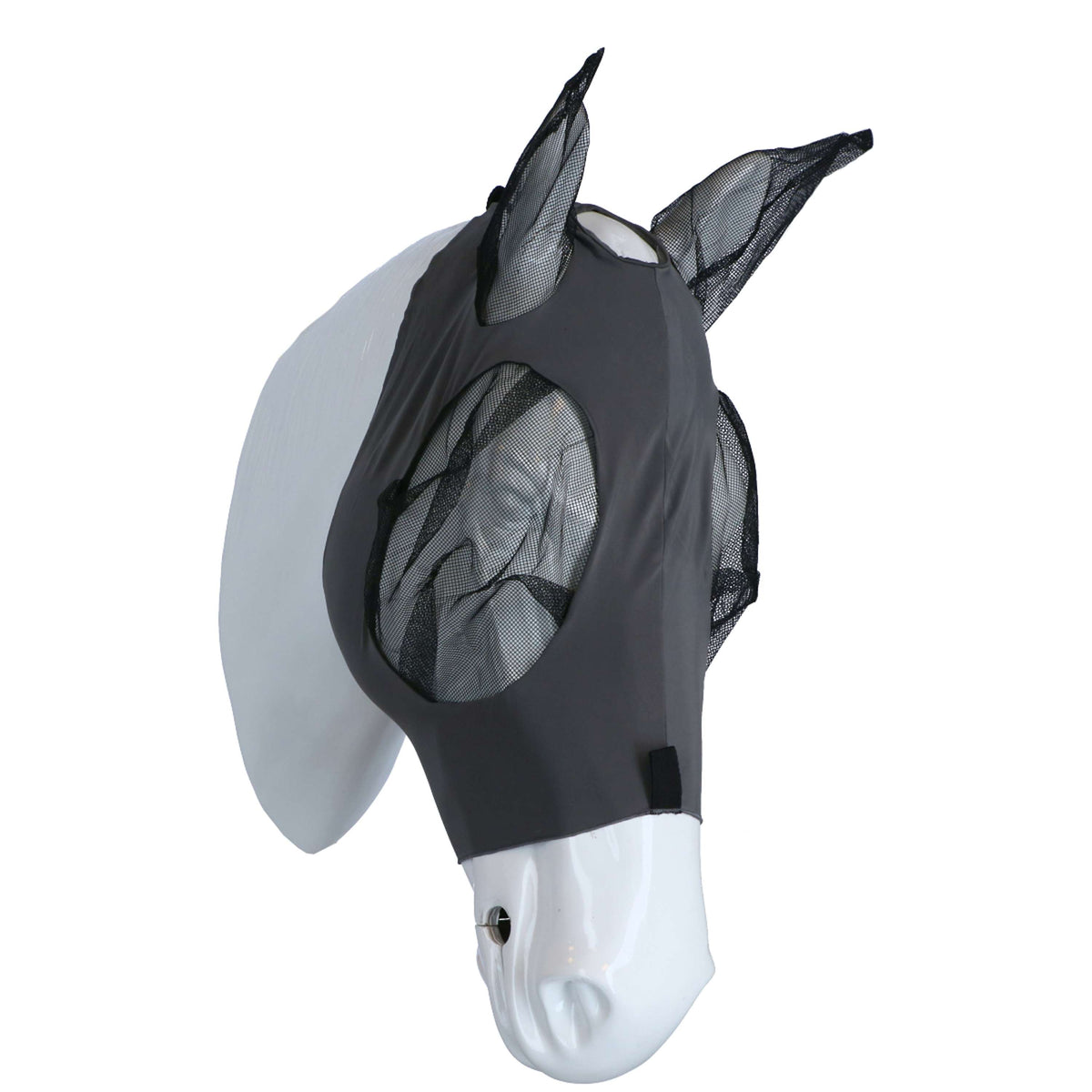 Weatherbeeta Maschera per Mosche Deluxe Stretch Bug Grigio/Nero