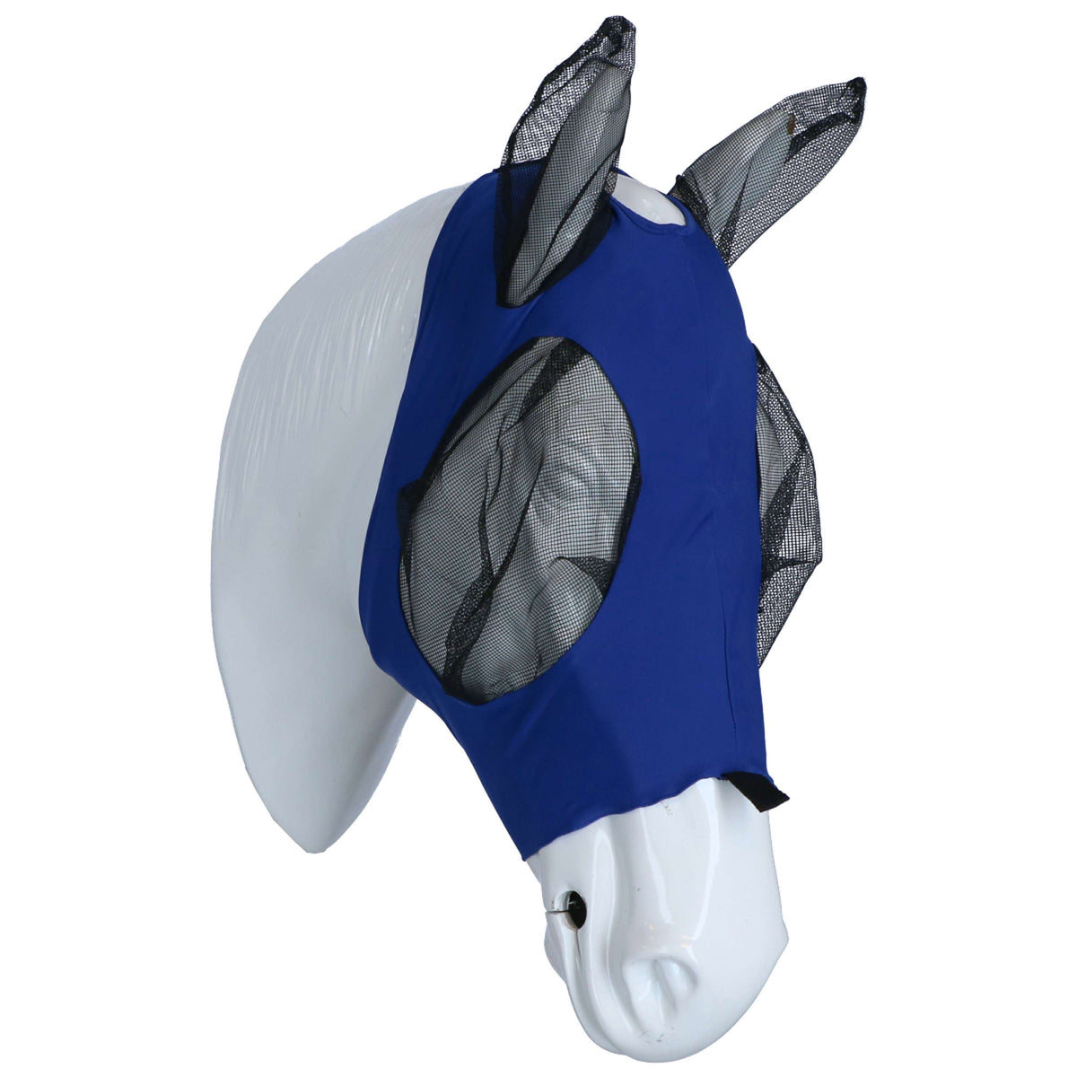 Weatherbeeta Maschera per Mosche Deluxe Stretch Bug Blu reale/nero