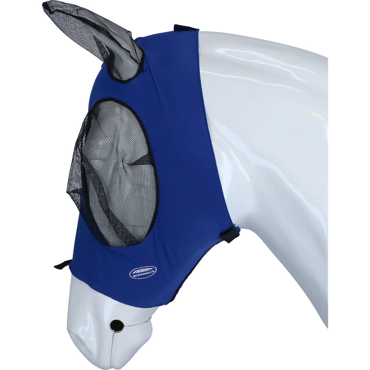 Weatherbeeta Maschera per Mosche Deluxe Stretch Bug Blu reale/nero