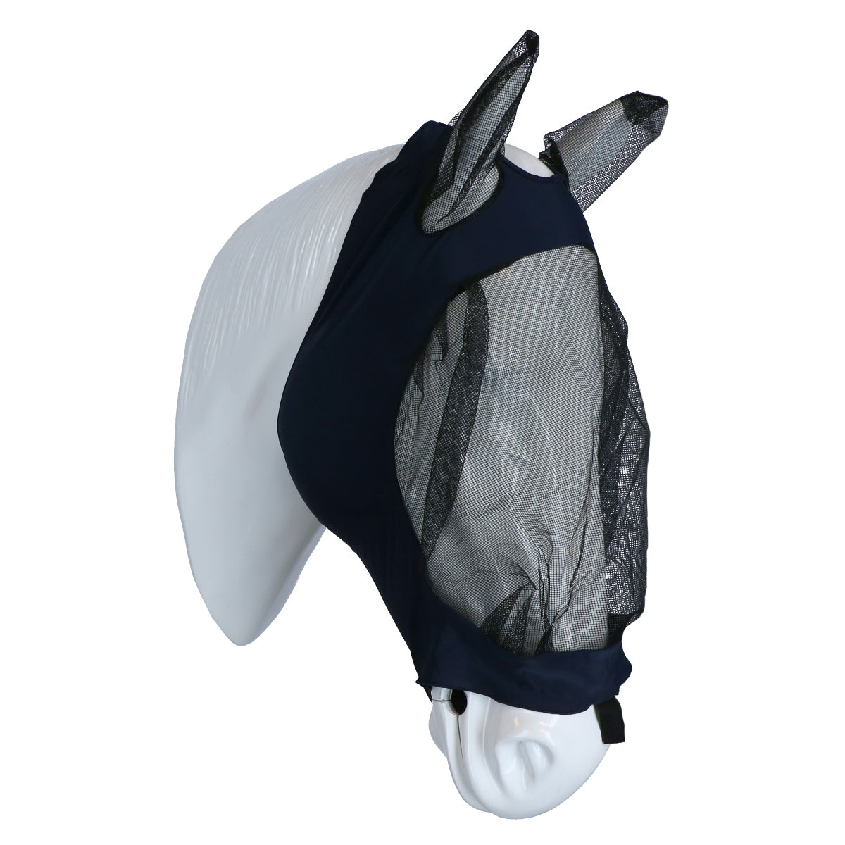 Weatherbeeta Maschera per Mosche Deluxe Stretch Blu marino/nero