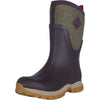 Muck Boot Arctic Sport II metà Donne Bordeaux/Tweed