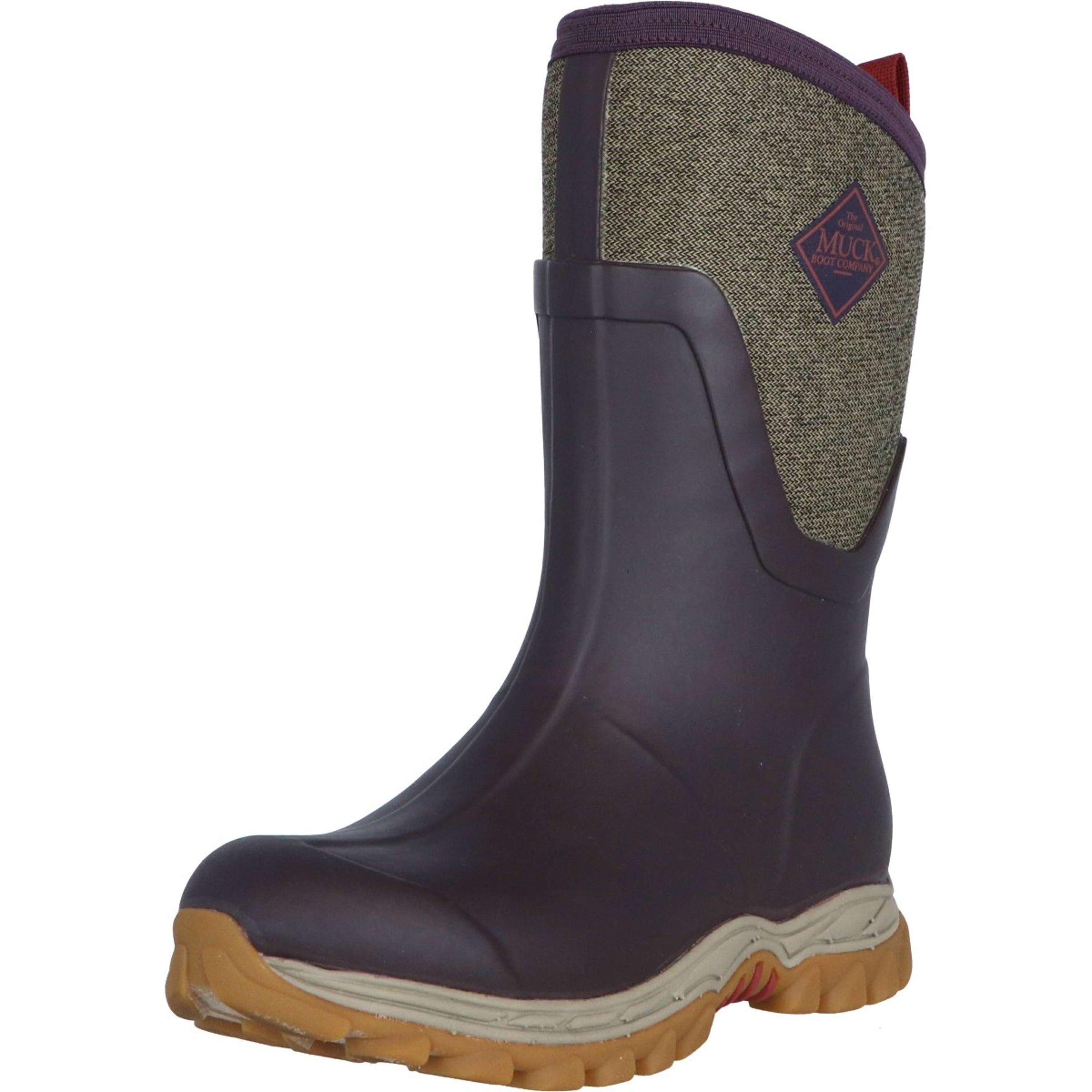 Muck Boot Arctic Sport II metà Donne Bordeaux/Tweed