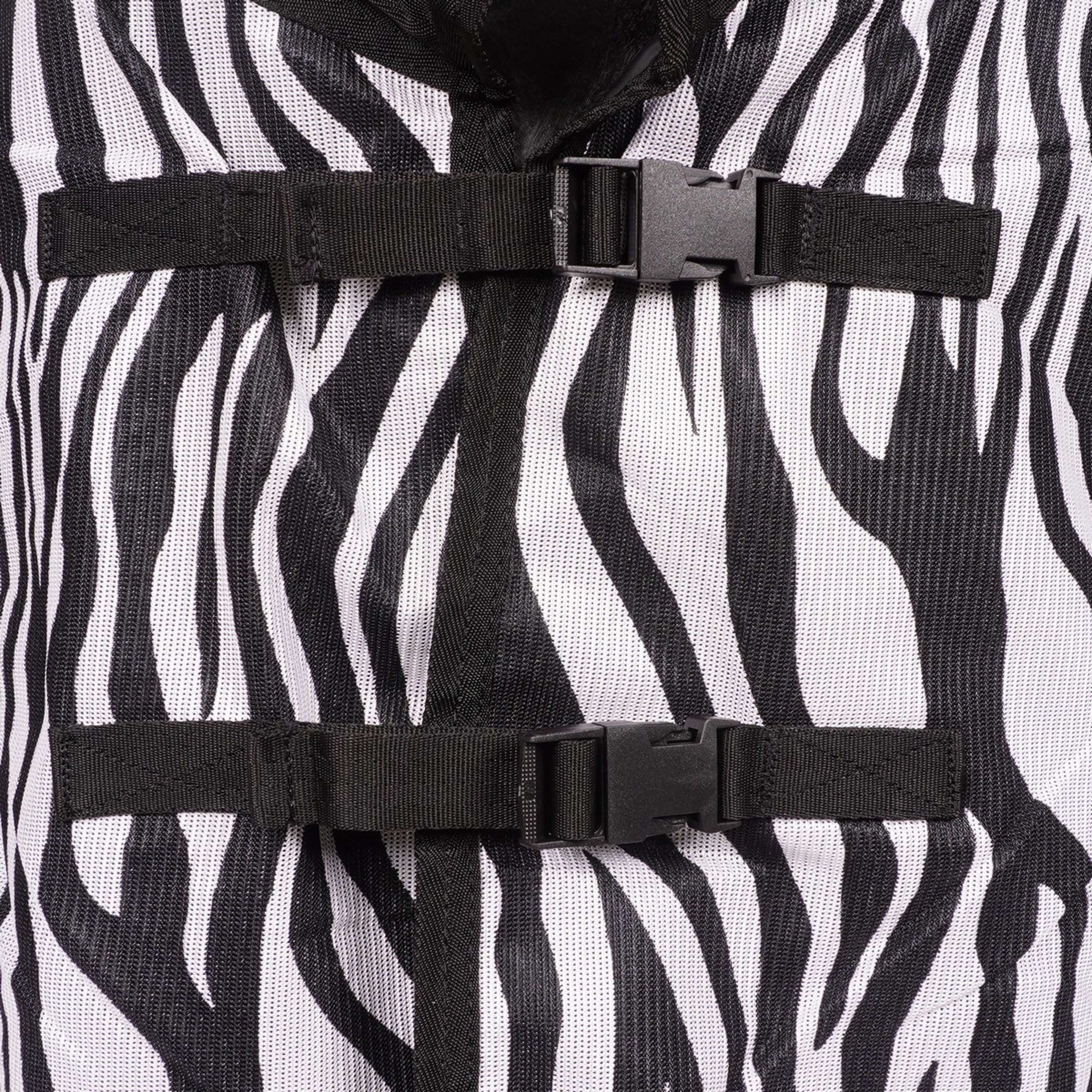 Waldhausen Coperta da equitazione anti-mosche Zebra con Frange Zebra Waldhausen Coperta da equitazione anti-mosche Zebra con Frange Zebra