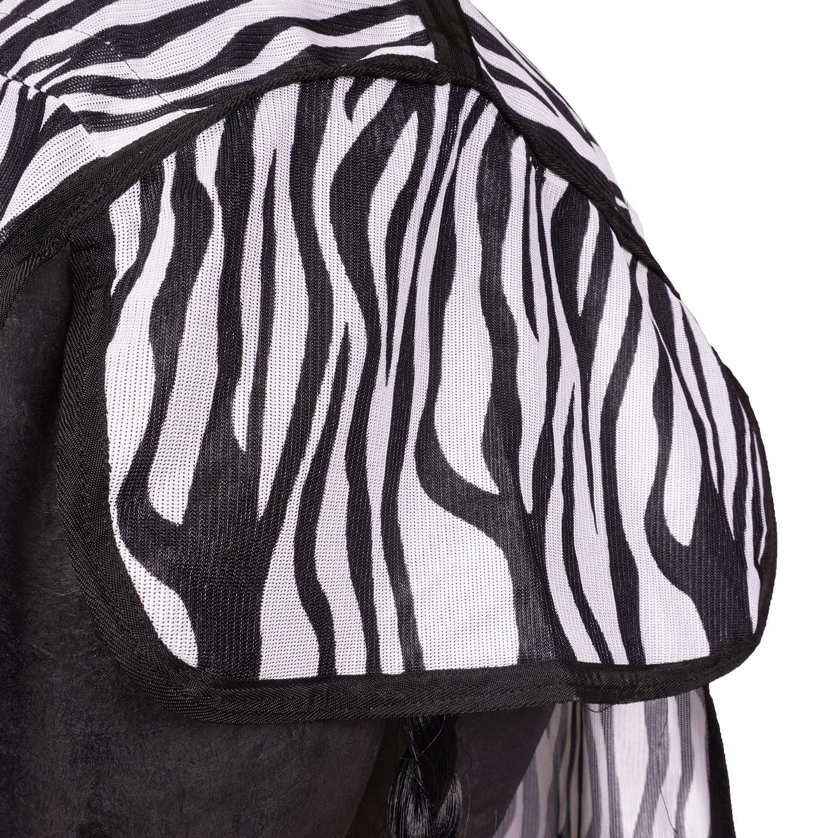 Waldhausen Coperta da equitazione anti-mosche Zebra con Frange Zebra