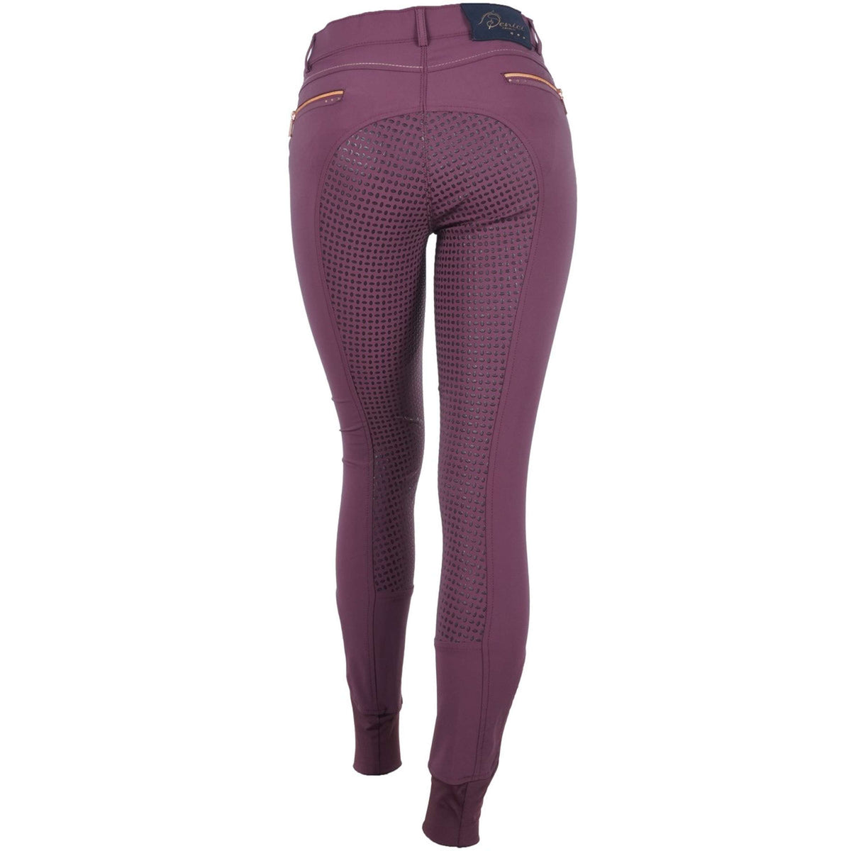 Harry's Horse Pantaloni da Equitazione Denici Cavalli Maroon Full Grip Bordeaux
