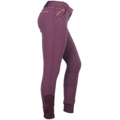 Harry's Horse Pantaloni da Equitazione Denici Cavalli Maroon Full Grip Bordeaux