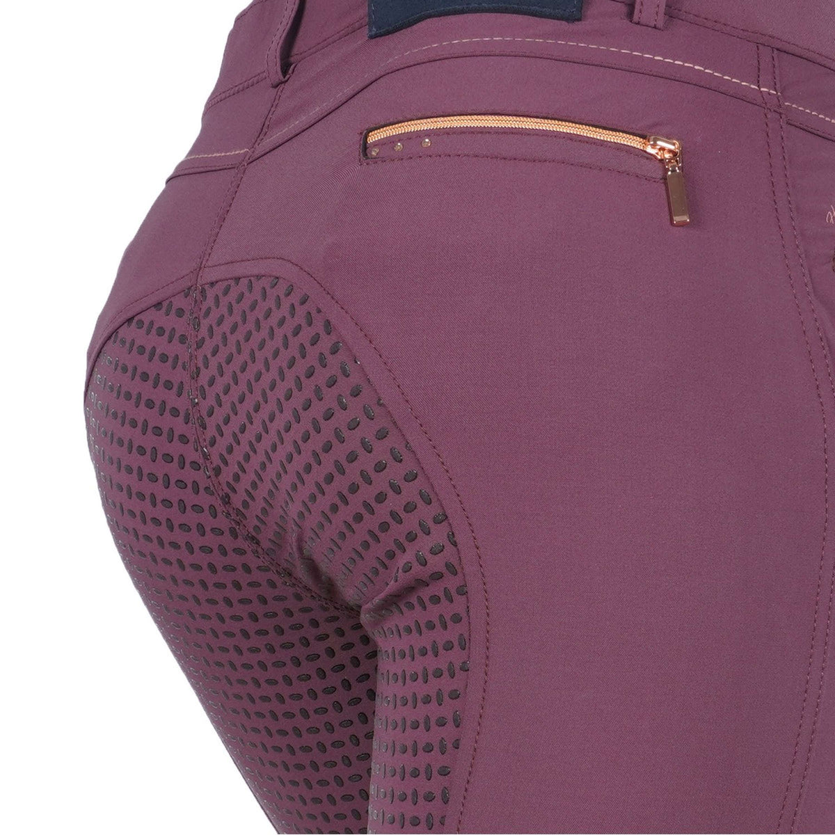Harry's Horse Pantaloni da Equitazione Denici Cavalli Maroon Full Grip Bordeaux