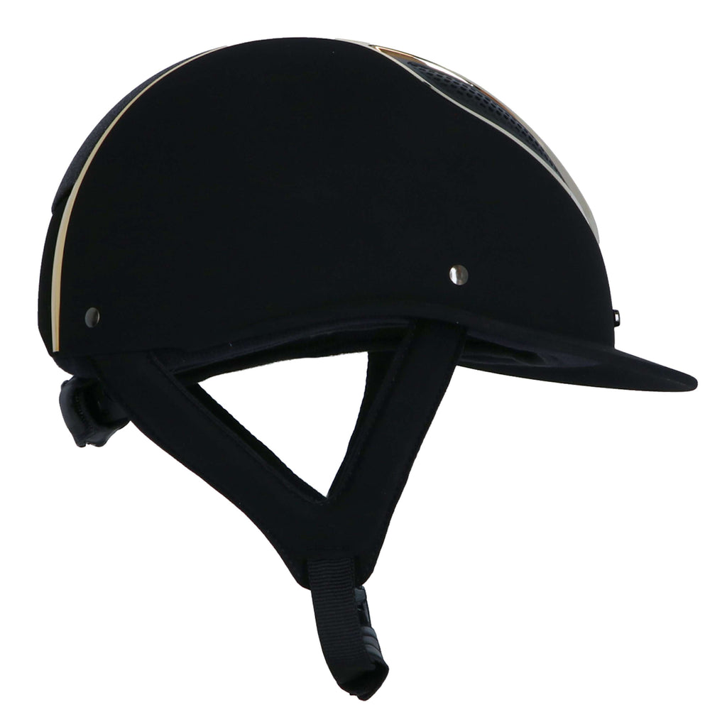 Lami-Cell Casco da equitazione Artemis Nero/Champagne