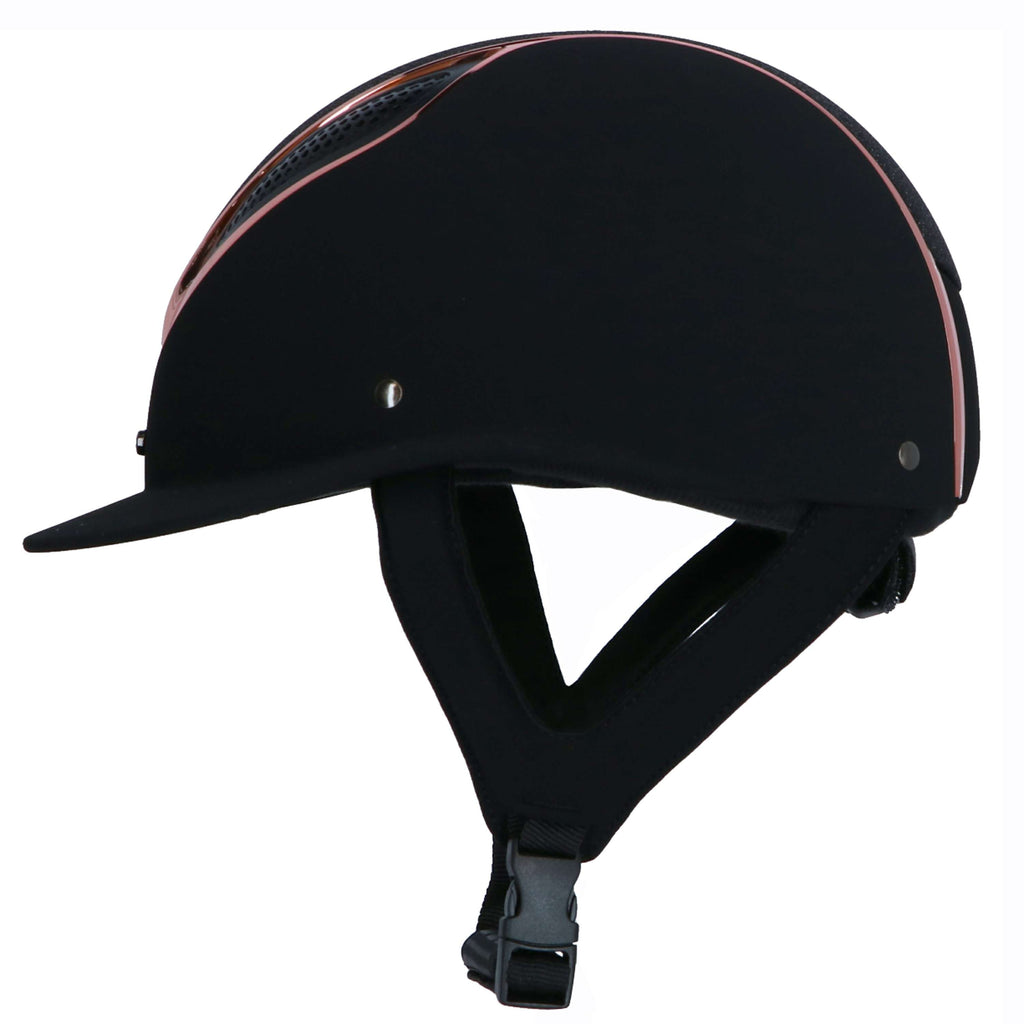 Lami-Cell Casco da equitazione Artemis Nero/Oro rosa