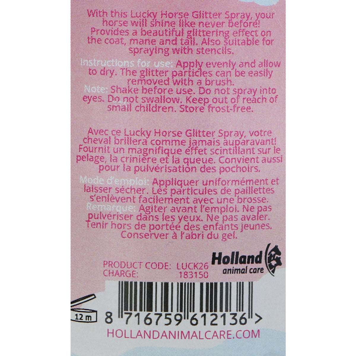Lucky Horse Spray Glitterato Unicorn Turchese